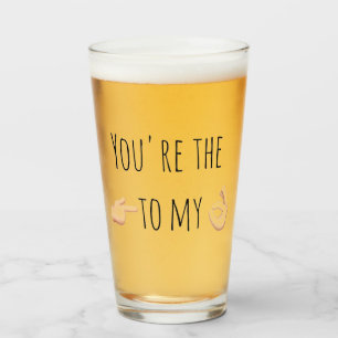 Copo De Pint cerveja engraçada do aniversário dos namorados d