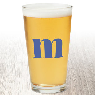 Copo De Pint Cerveja Inicial do Monograma Moderno