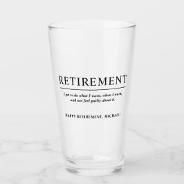 Copo De Pint Cerveja Personalizada Personalizada de Aposentação