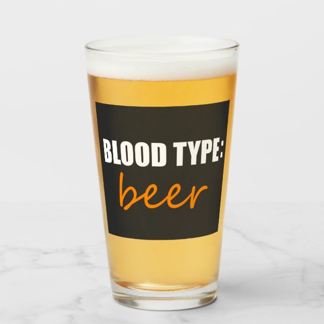 Copo De Pint cerveja tipo sangue (Frente (Preenchido))