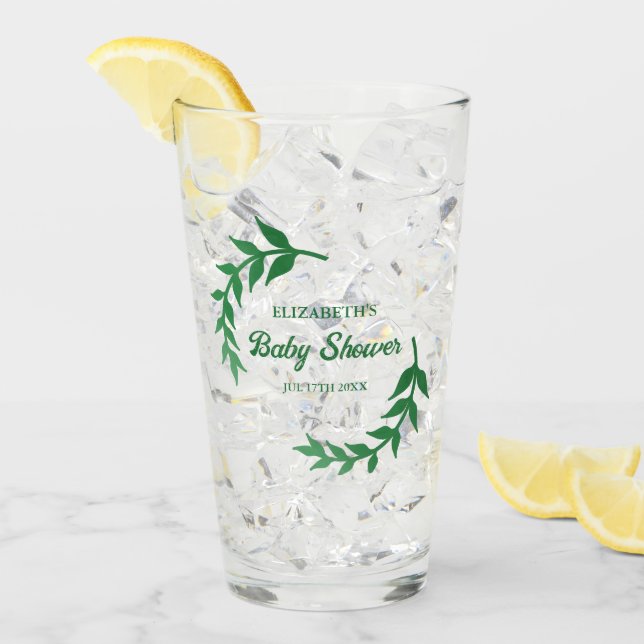 Copo De Pint Chá de fraldas Chic Greenery (Gelo frontal)