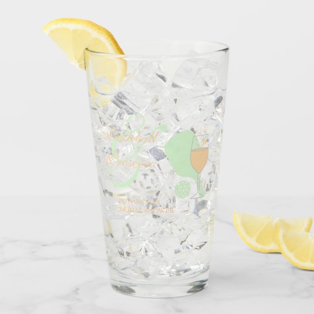 Copo De Pint Chá de Noiva de Pickleball e Prosecco (Gelo frontal)