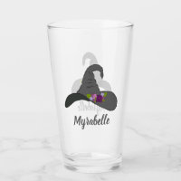 Chapéu da Bruxa Negra com Flores Personalizadas