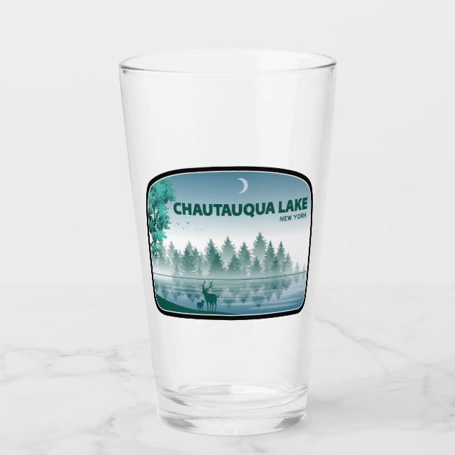 Copo De Pint Chautauqua Lake New York Deer (Frente)