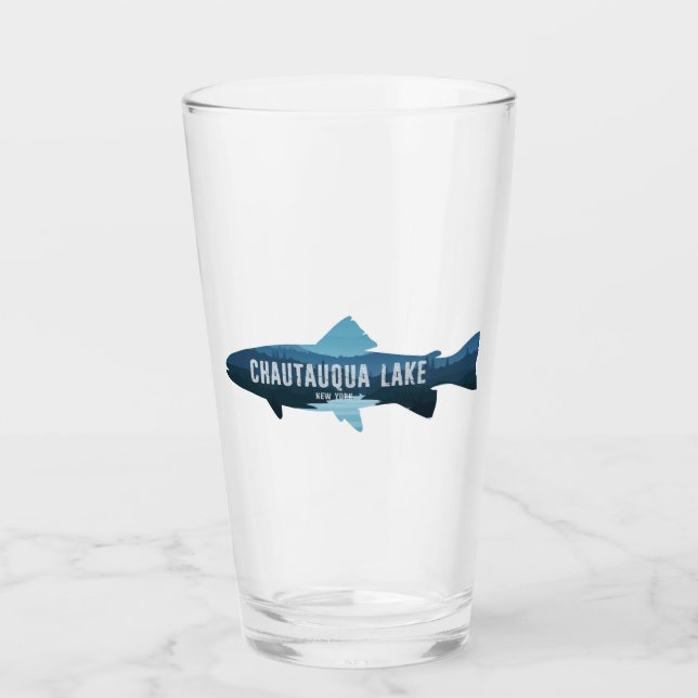 Copo De Pint Chautauqua Lake New York Fish (Frente)