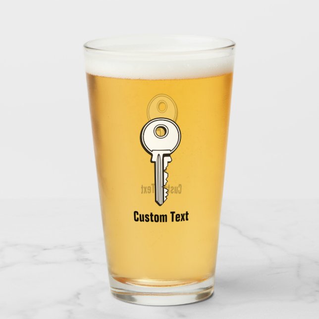 Copo De Pint Chave Simples (Frente (Preenchido))