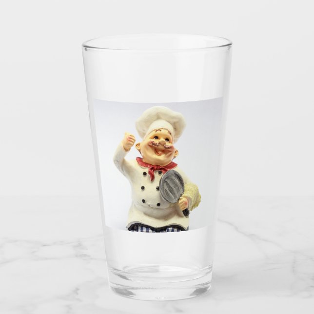 Copo De Pint Chef Rindo com Tumblers de vidro (Frente)