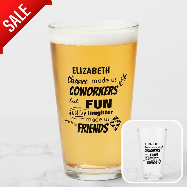 Copo De Pint Chefe Colaborador Deixando Citação Engraçada, Pers (Criador carregado)