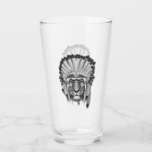 Copo De Pint Chefe do tigre do nativo americano