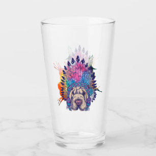 Copo De Pint Chefe indiano do nativo americano de Sharpei