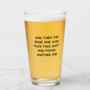 Copo De Pint Chefe Saindo de Mug é um presente excelente de ad