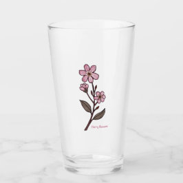 Copo De Pint Cherry Blossom Glass Tumbler