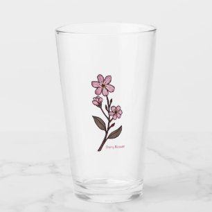Copo De Pint Cherry Blossom Glass Tumbler