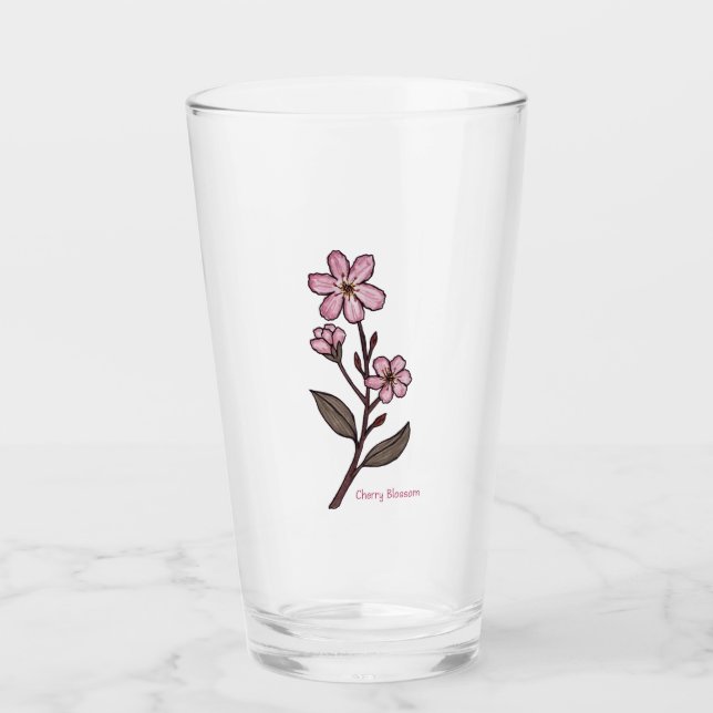 Copo De Pint Cherry Blossom Glass Tumbler (Frente)