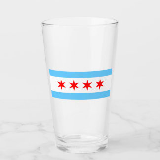 Copo De Pint Chicago Flag Pint Glass