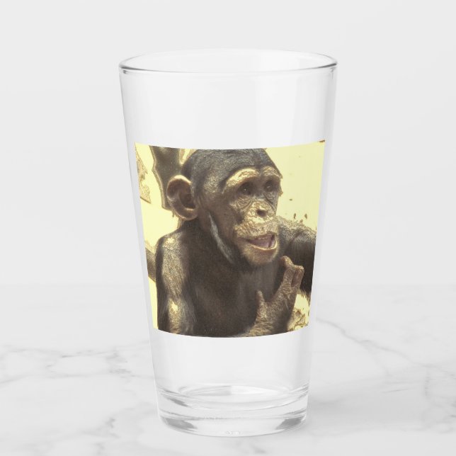 Copo De Pint Chimp metálico (Frente)