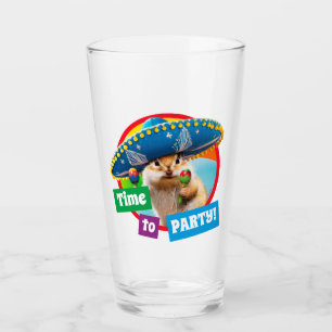 Copo De Pint Chipmunk De Partido Em Sombrero