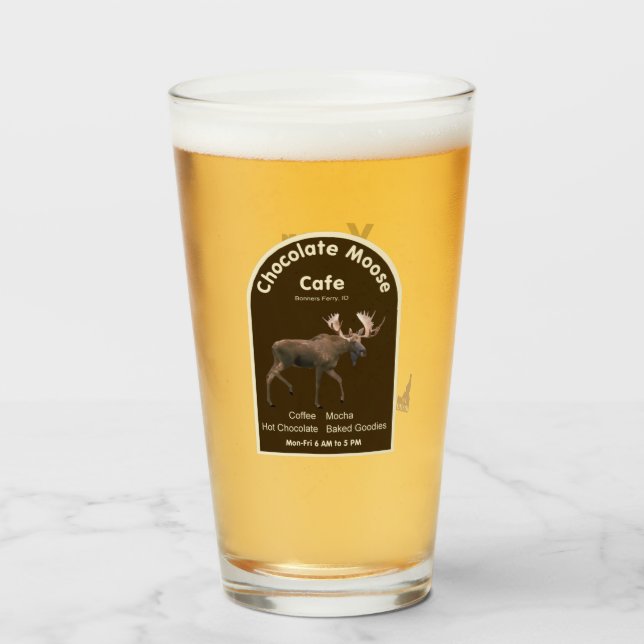 Copo De Pint Chocolate Moose Café (Frente (Preenchido))
