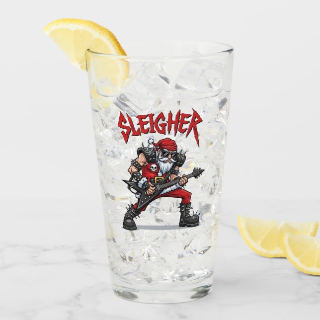 Copo De Pint Christmas Glass Cup (Gelo frontal)