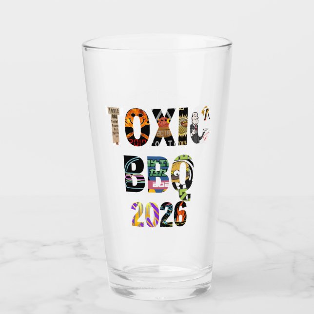 Copo De Pint Churrasco Tóxico 2026 Vidro (Frente)