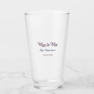 Copo De Pint Chuva de presentes de Miss para Mrs adicionar nome
