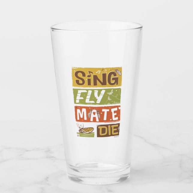 Copo De Pint Cicada Sing Fly Mate Die (Frente)