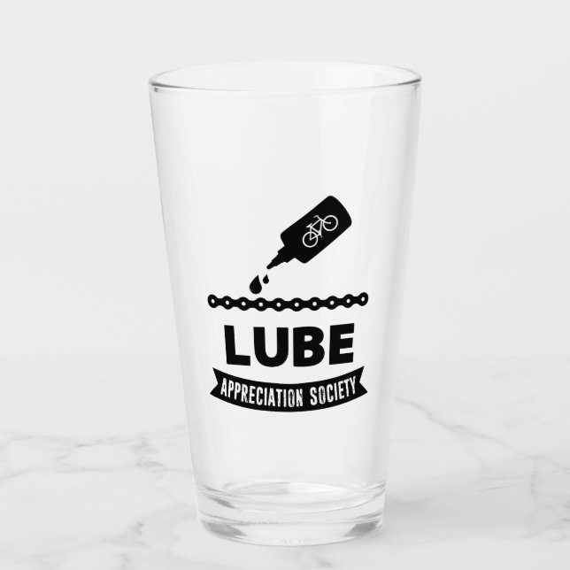 Copo De Pint Ciclismo da Sociedade de Apreciação Lube (Frente)