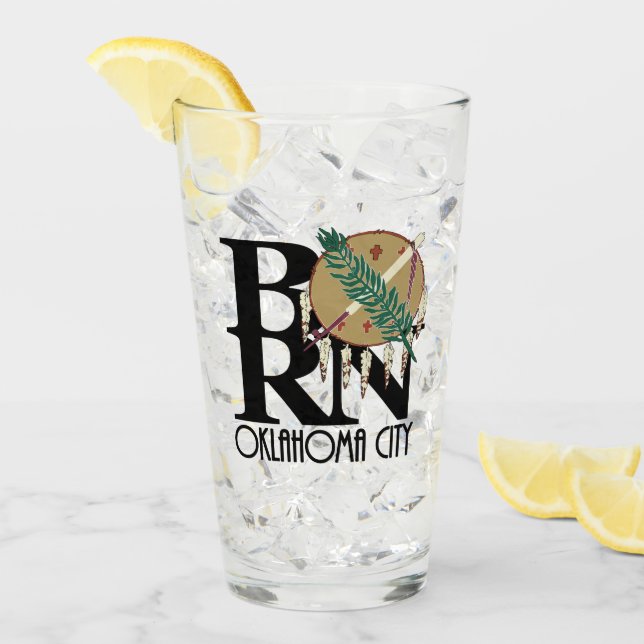 Copo De Pint Cidade de Oklahoma nascer (Gelo frontal)