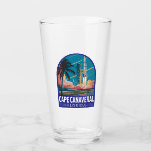 Copo De Pint Cidade do Cabo Canaveral da Flórida Viagem Art