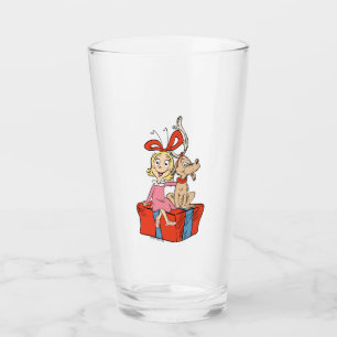Copo De Pint Cindy Lou Who e Max em um Presente