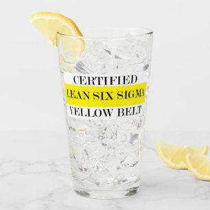 Copo De Pint Cinturão Amarelo de Seis Sigmas