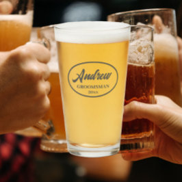 Copo De Pint Cinza Escuro Padrinho de casamento de Casamento Es