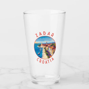 Copo De Pint Círculo Retrotraído de Zadar Croácia