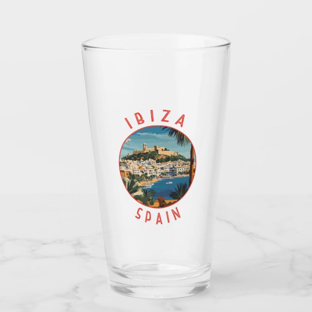 Copo De Pint Círculo Retrovisso da Espanha Ibiza (Frente)