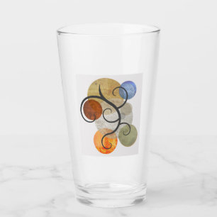 Copo De Pint Círculos Padrão Contemporâneos