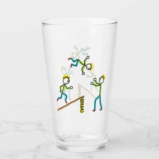 Copo De Pint Circus Stickmen Acrobats (Frente)