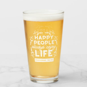Copo De Pint Citação Cristã Inspiradora de Provérbios 15:15