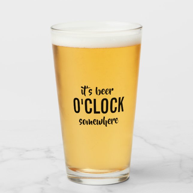 Copo De Pint Citação de cerveja engraçada (Frente (Preenchido))