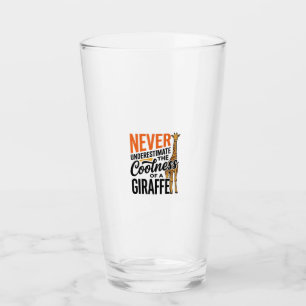 Copo De Pint Citação Engraçada de Girafa Camiseta Vintage Vetor