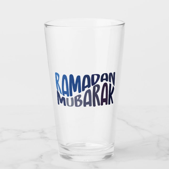 Copo De Pint Citação islâmica Ramadan Mubarak (Frente)