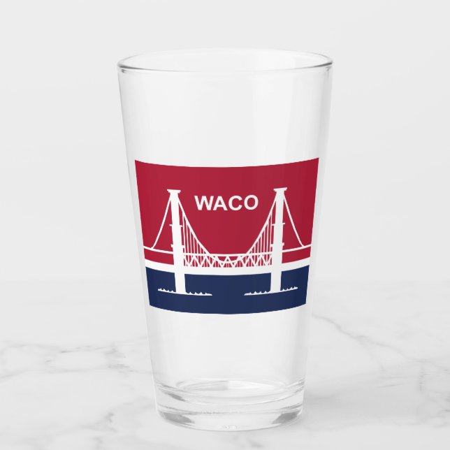 Copo De Pint City Flag of Waco (Texas, EUA) (Frente)
