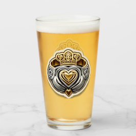 Copo De Pint Claddagh Pint Glass