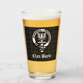 Copo De Pint Clan Boyle Crest Crachá & Tartan