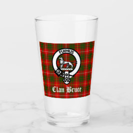 Copo De Pint Clan Bruce Crest Crachá e Tartan