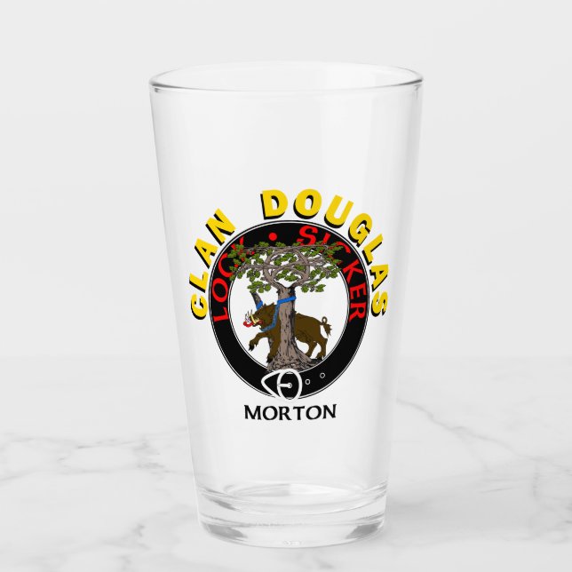 Copo De Pint Clan Douglas "LOCK SICKER" 16oz Glass Tumbler (Frente)