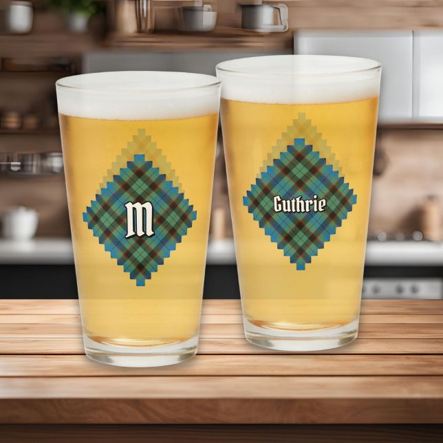 Copo De Pint Clan Guthrie Tartan (Criador carregado)
