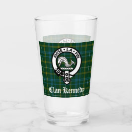 Copo De Pint Clan Kennedy Crest Crachá & Tartan
