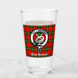 Copo De Pint Clan Lennox Crest Crachá & Tartan