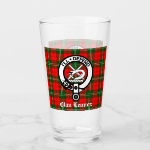 Copo De Pint Clan Lennox Crest Crachá & Tartan