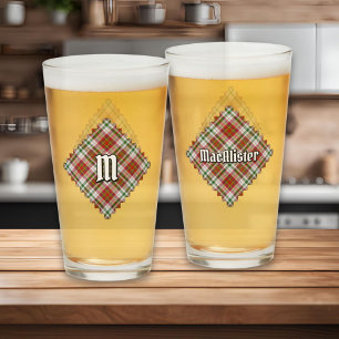 Copo De Pint Clan MacAlister Vestir Tartan Glass